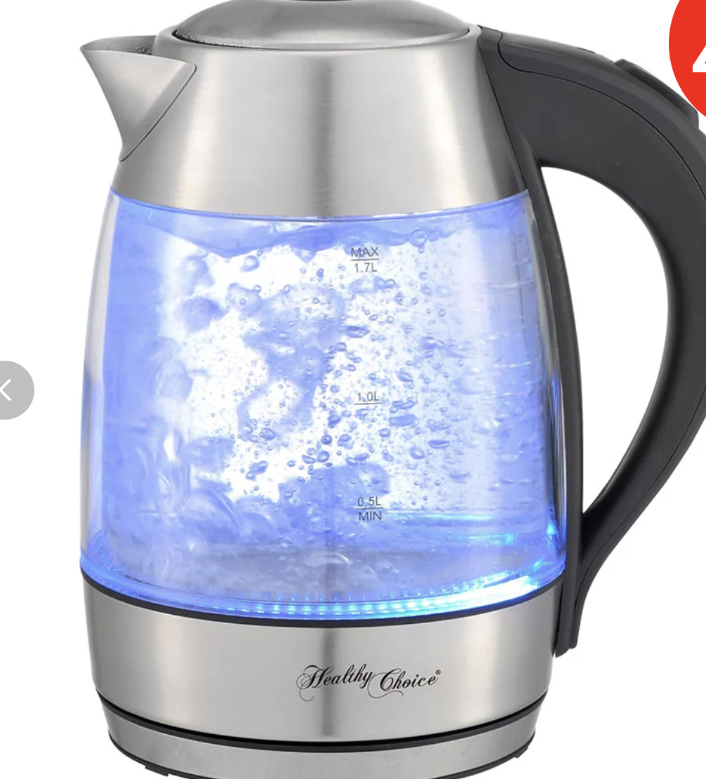 Healthy Choice 1.7 Litre Glass Kettle